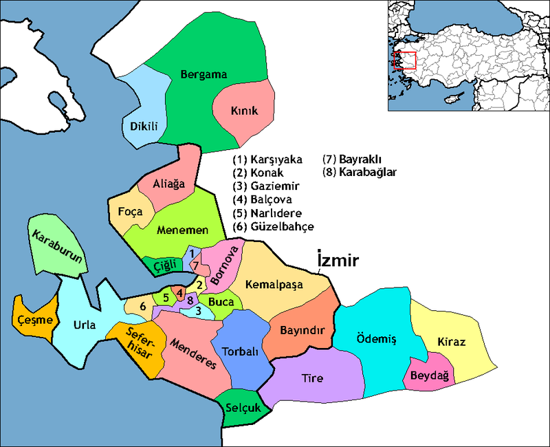 İzmir İlçeleri Çince Tercüman